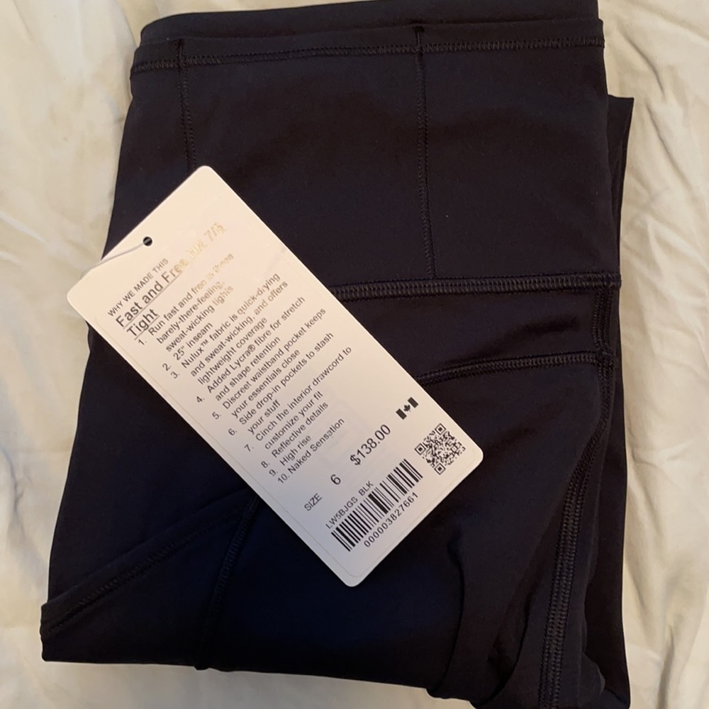 Lululemon Fast and Free HR 7/8 Tights **NEW** - Picture 3 of 6